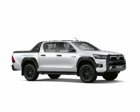 Armored Toyota Hilux showcasing customized vehicle design for enhanced security and safety.