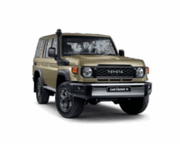 Armored Toyota Land Cruiser 76 featuring a rugged design and enhanced security features, showcased as part of Abronn FZE's customized armored vehicle offerings.