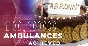 abronn achieved 10000 ambulances celebration
