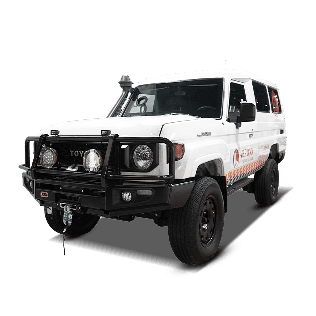 Military vehicle manufacturer testing armored defense vehicle to meet military standards